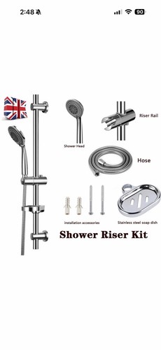Slider rail shower - shower, riser