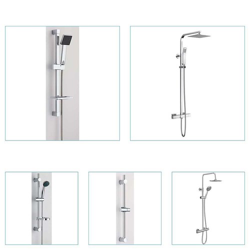 Bathroom shower mixer exposed - shower,