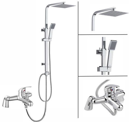 Shower kit twin head - kit,