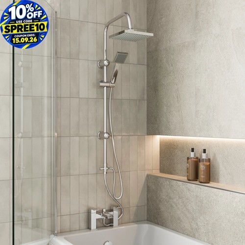 Bathroom square shower mixer - square,