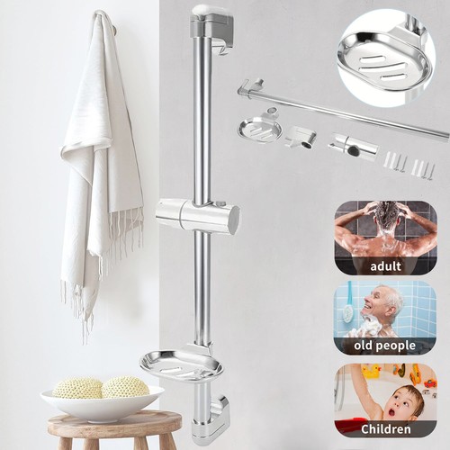 61cm shower riser rail with - 61cm,