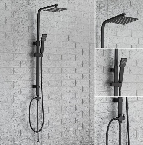 Square shower kit twin - square, head