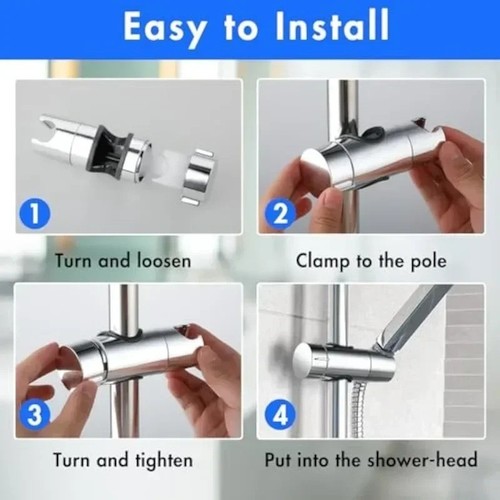 Shower riser rail slider - shower,