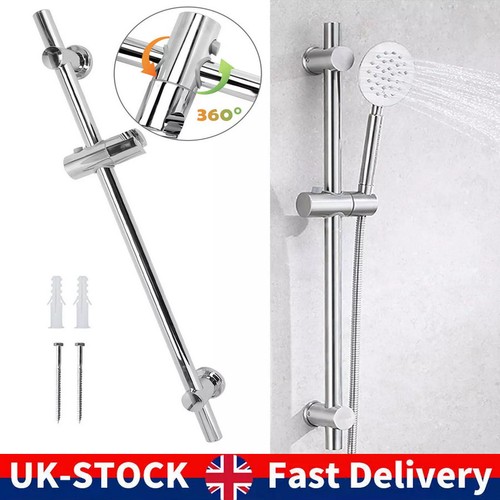Chrome adjustable shower riser - adjustable,
