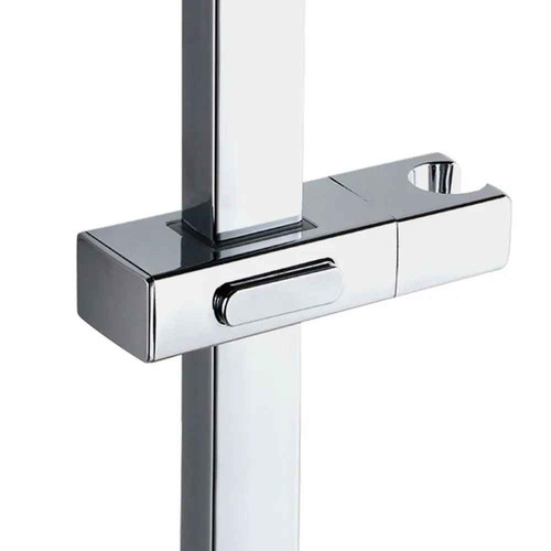 Square pipe shower head - pipe, holder