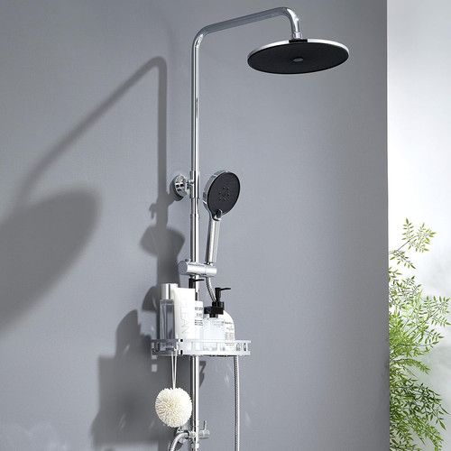 Auralum dual shower riser rail - shower,